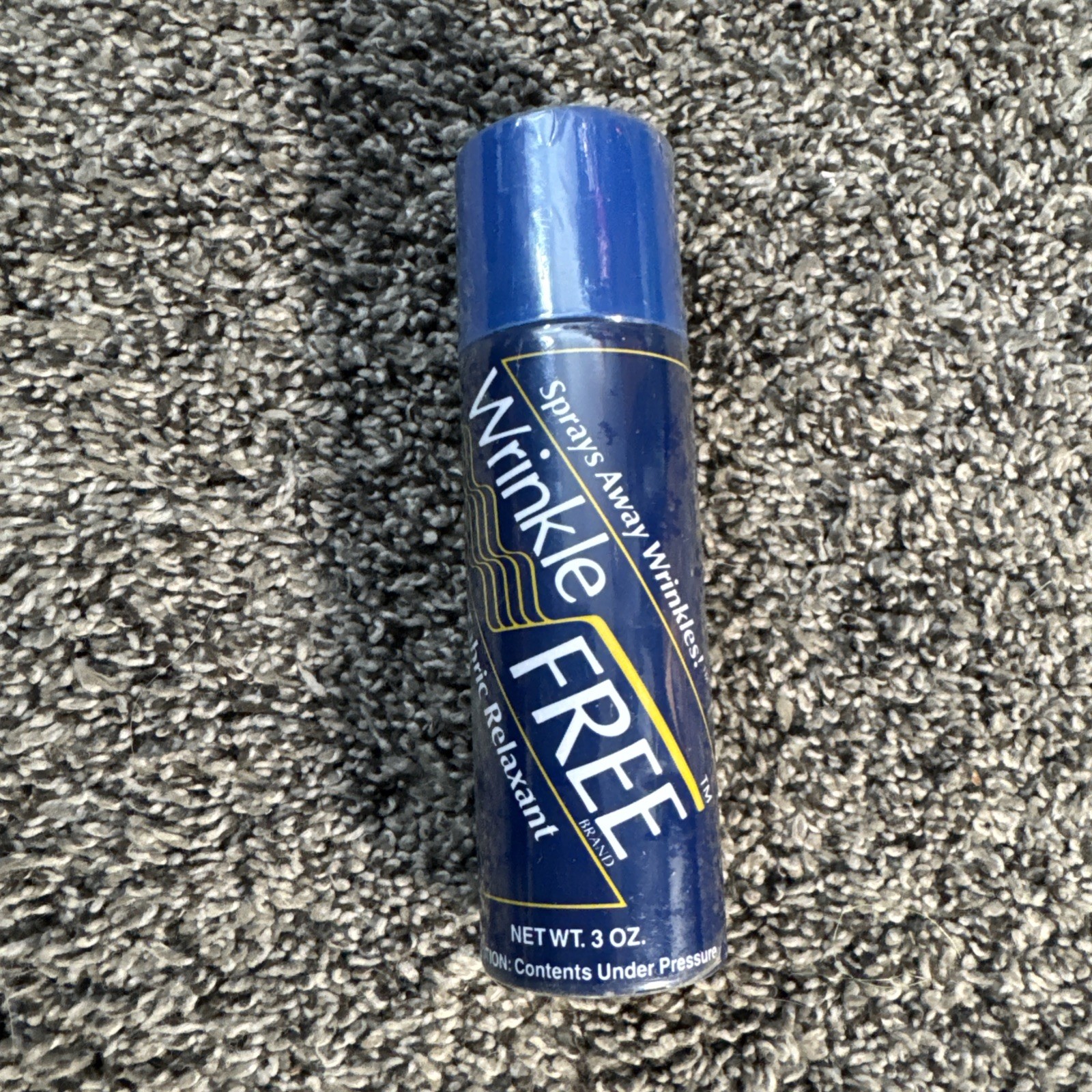 Wrinkle Free Brand Fabric Relaxant Spray 3oz Original Formula USA MADE Vintage gallery