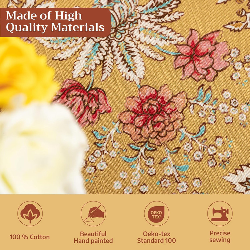 Maison D' Hermine Table Cloth Rectangle Table 100% Cotton 60 X 90 Inches Tablecl gallery