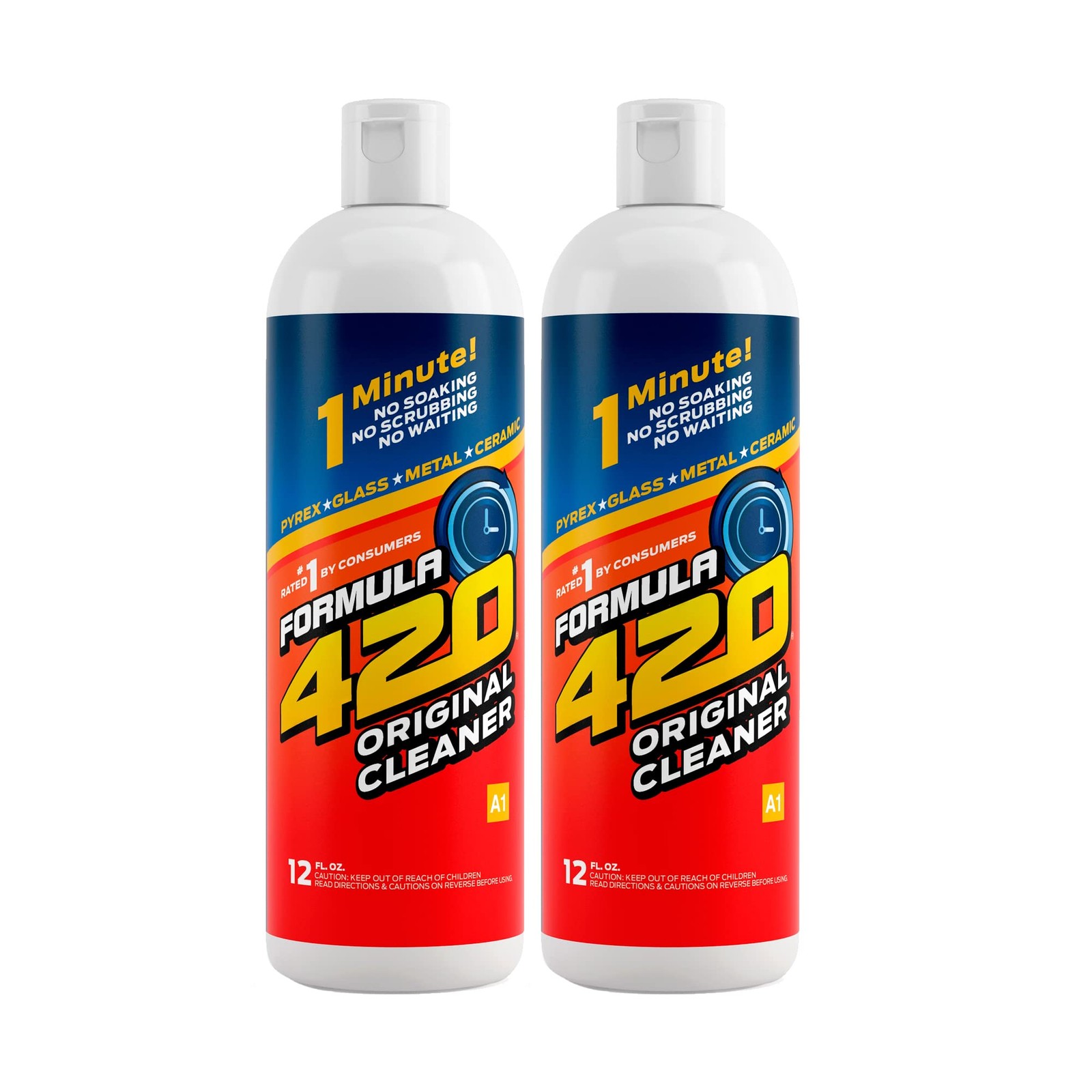 Cleaner Glass, Metal and Ceramic 12 Oz. Bottles. 2 Pack gallery