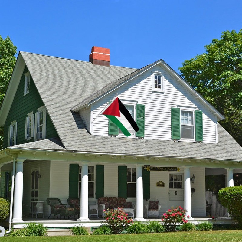 "PALESTINE" flag 2x3 ft polyester banner sign Palestinian Middle East gallery