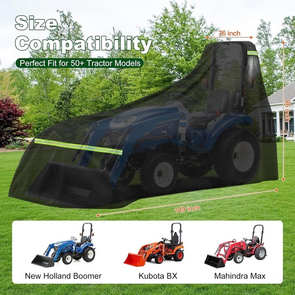Tractor Cover Waterproof Heavy Duty, 600D Oxford Cloth with Air Vents, Tracto... gallery