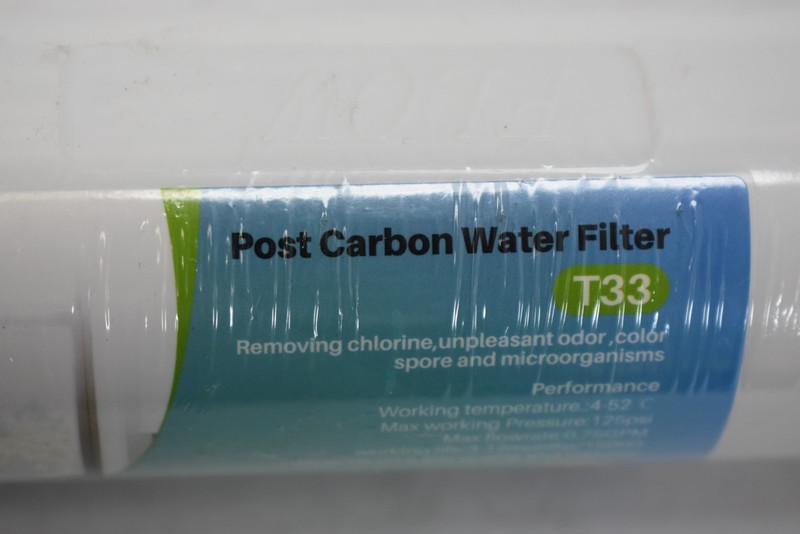 RO Post Polishing Fridge Ice Inline Coconut GAC Water Filter 2000 Gal 1/4" NPT gallery