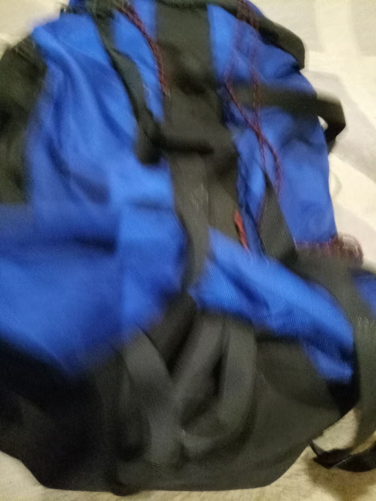 Zero Point Nylon Climbing Backpack Blue And Black 4