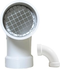PVC termination vent with stainless steel screen90 Degrees1pcsFor 2“ DWV PVC …
