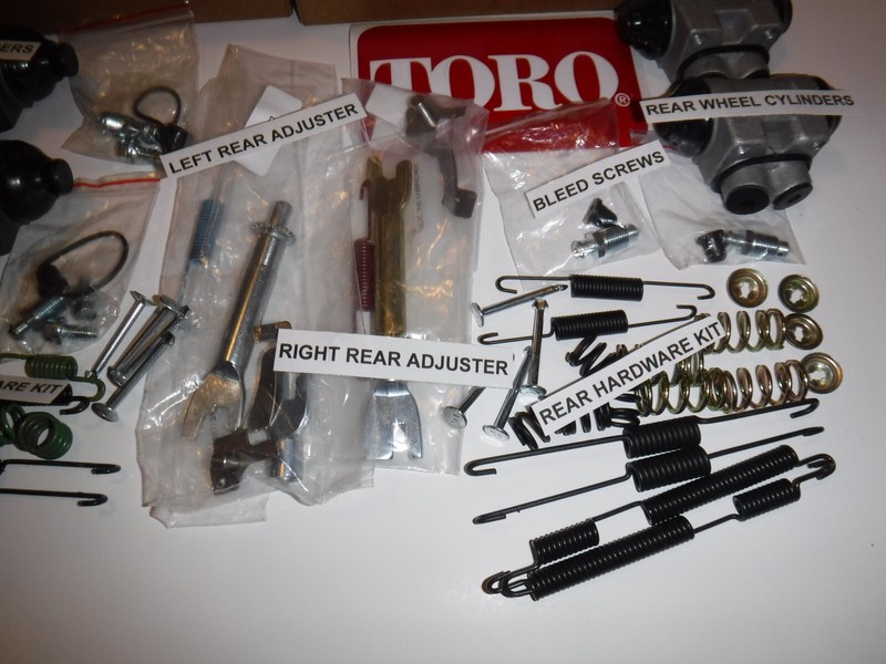 ULTIMATE KIT Toro Workman Brake Front & Rear 3100 3200 3300 w/cylinders Hardware gallery