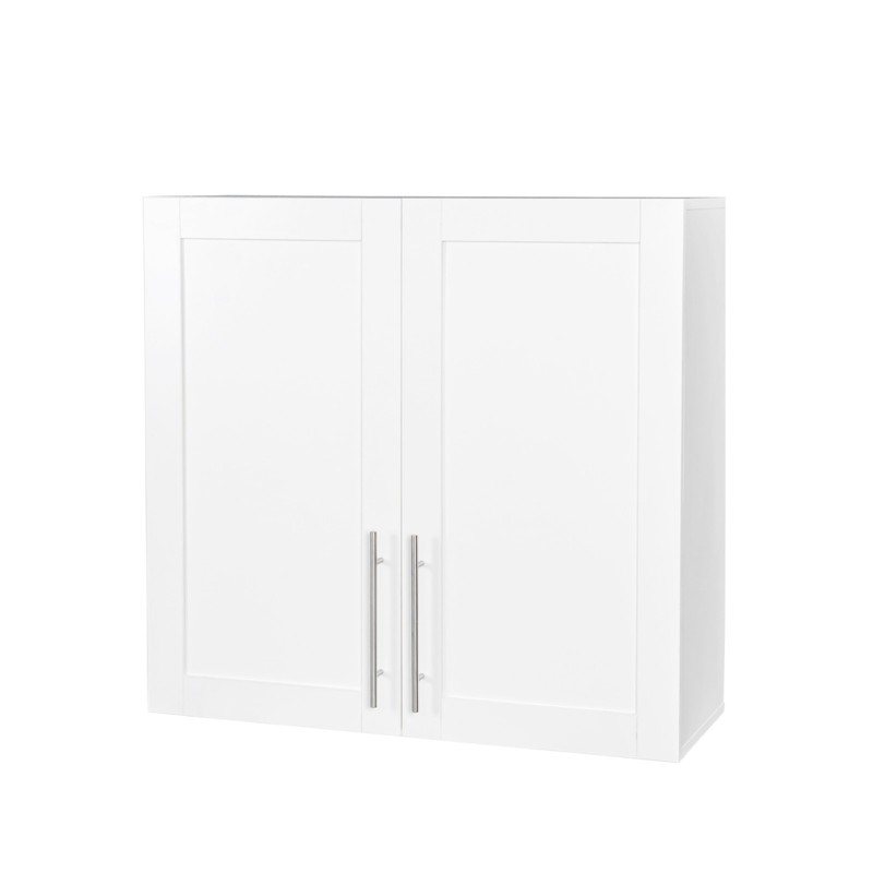 Stackable Wall Cabinet Wall Mounted Storage Cabinets W/ Adjustable Shelf 2 Doors gallery