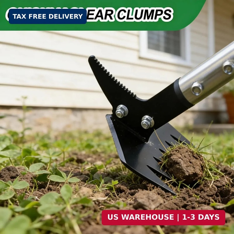 Weed Puller 61" Adjustable Long Handle, 2-in-1 Weed Rake & Crack Weeder with Det gallery