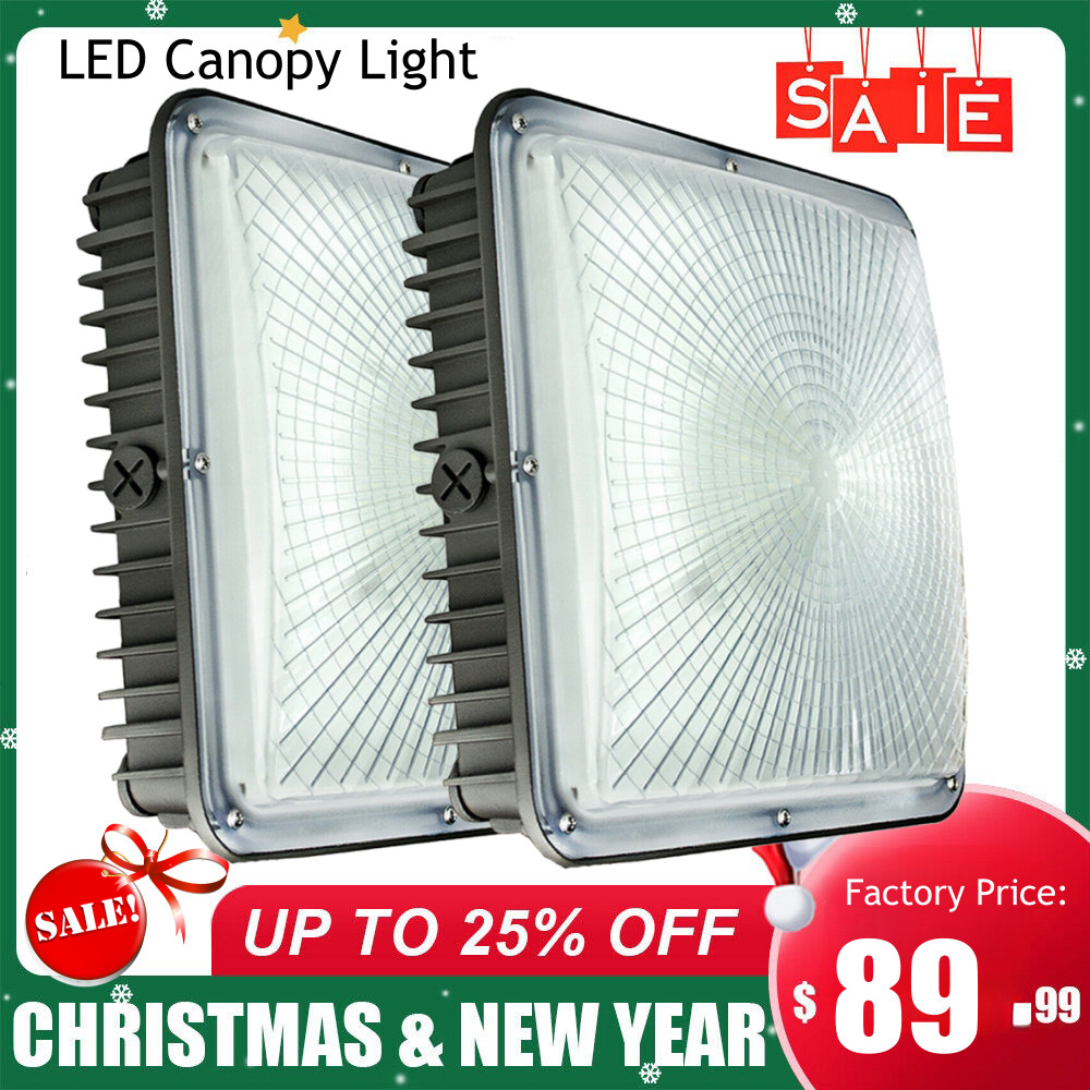LED Canopy Light 70W, Ac100-277V,7800Lumens 5000K, ETL Listed w/ 5-Year Warranty gallery