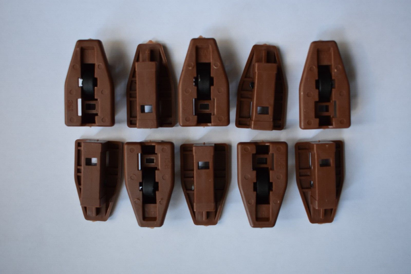 10x Kenlin Rite Trak II Drawer Guide Stop Roller 158 168 w/ Screws, Made in USA! gallery