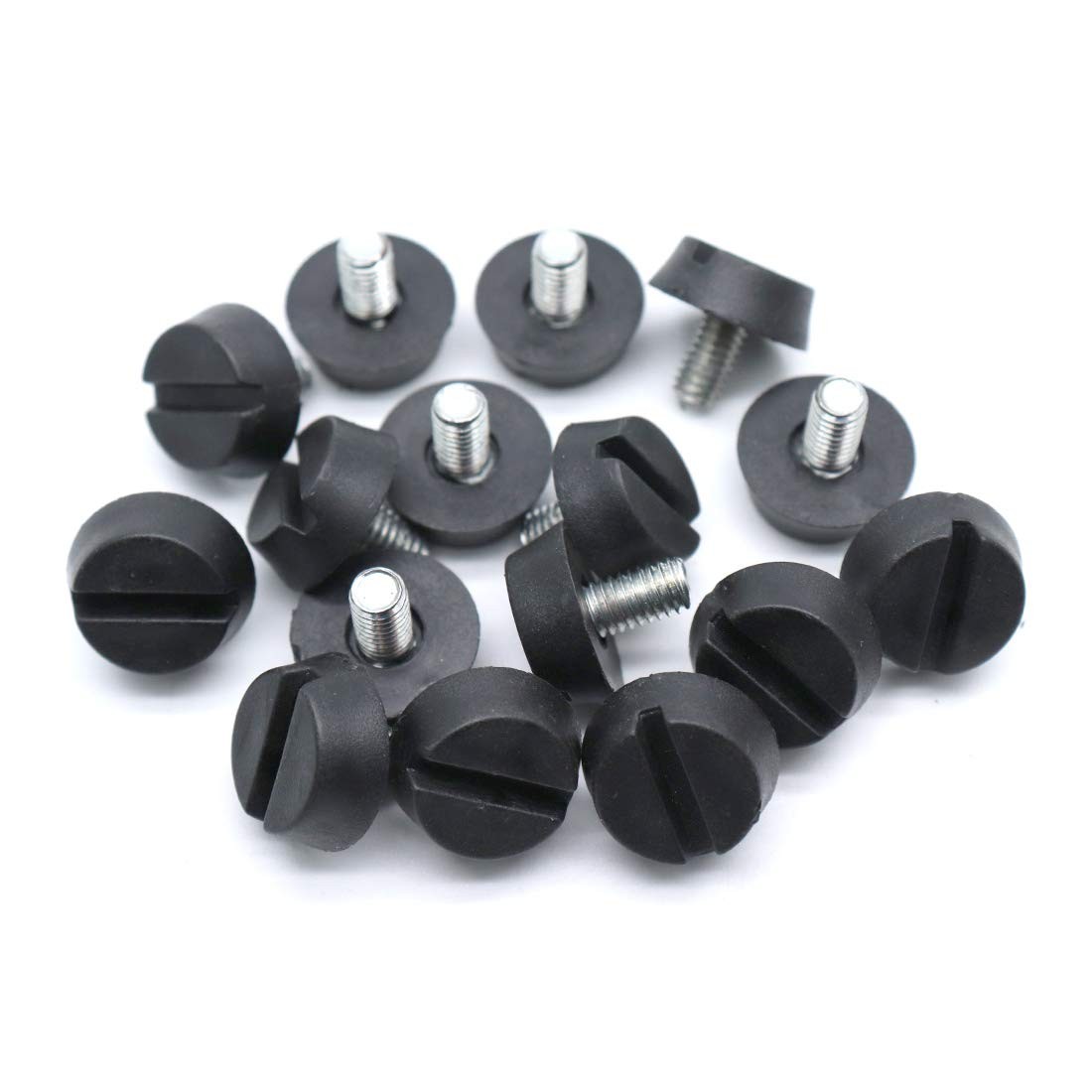 Treely 16Pcs M6 x 10 x 20mm Leveling Feet Screw On Furniture Glide for Black gallery