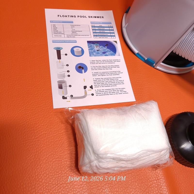 Automatic Surface Pool Skimmer Floating Debris Catcher For Above Ground Pools gallery