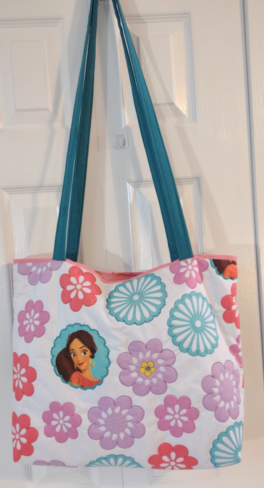 Princess Elena Quilted Large Tote Gift Bag Bag-No Closure-Soft Shell-Embroidery gallery