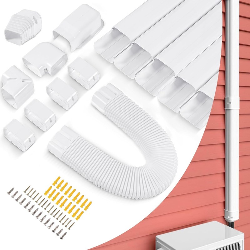 Mini Split Line Cover Kit - White gallery
