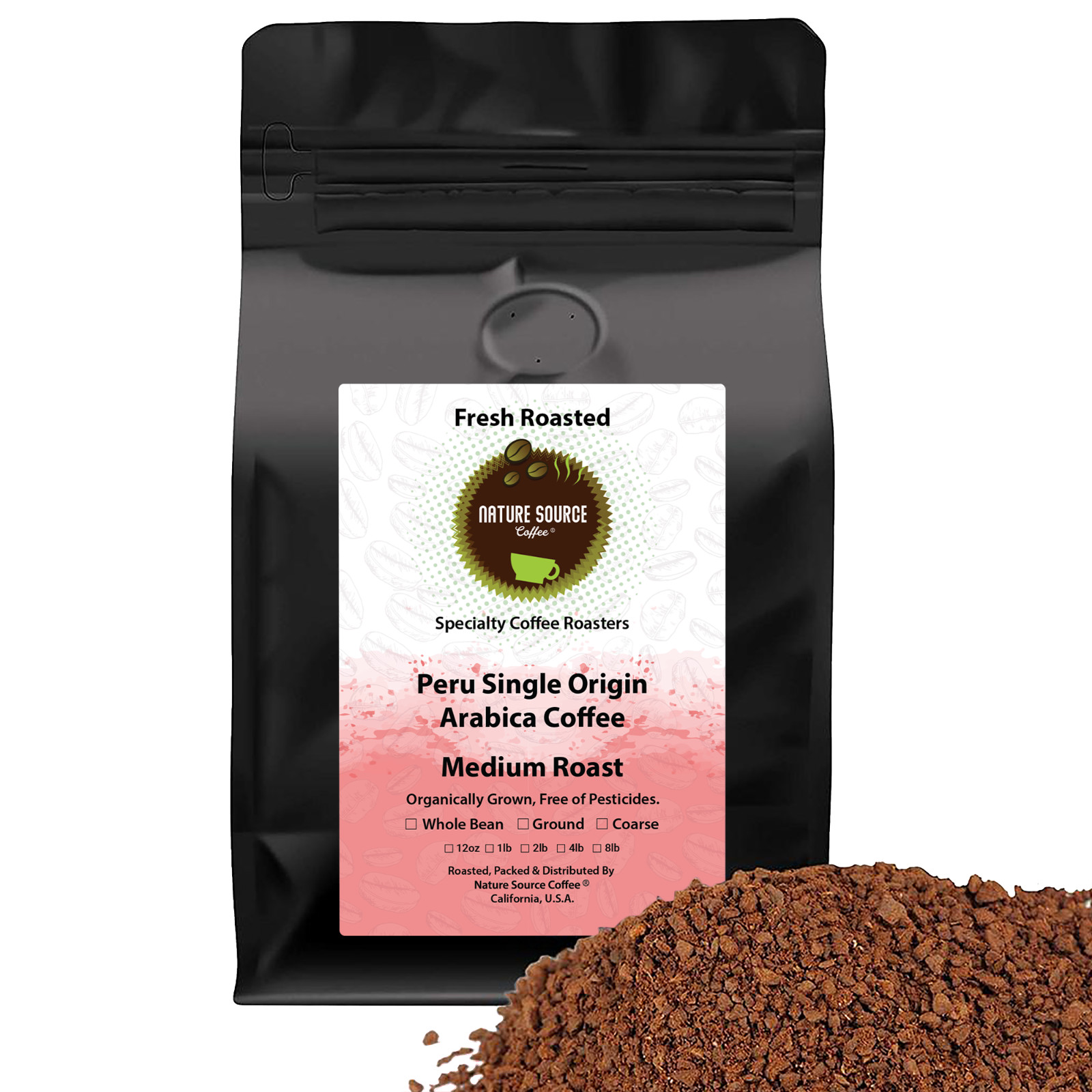 Peru Single Origin Coffee | Organic | Medium Roast | Fresh Roasted gallery