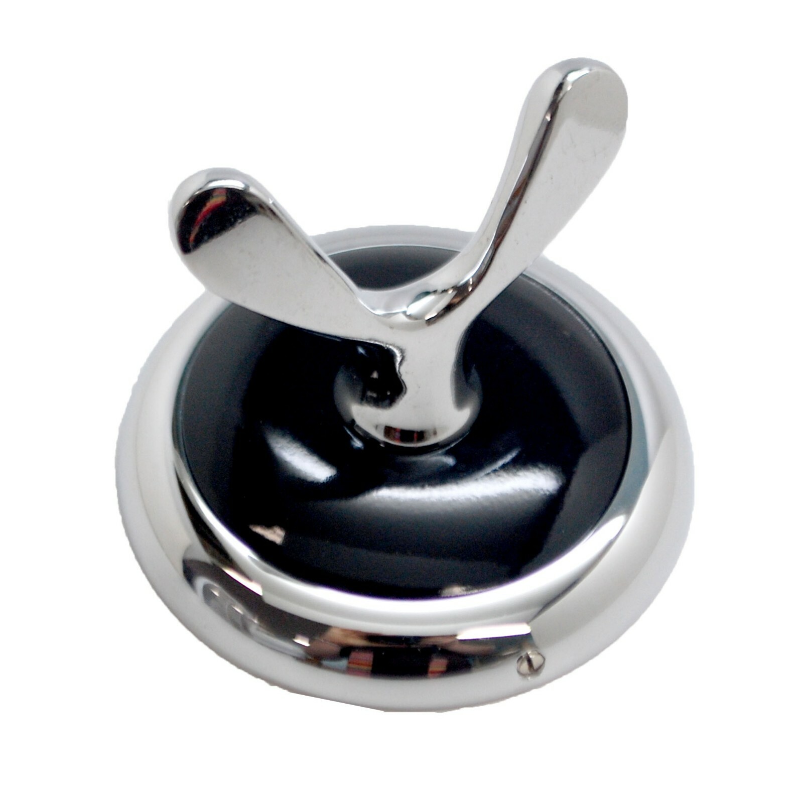 AMEROCK Polished Chrome Black Bathroom Robe Towel Wall Hook Hardware Accessories gallery