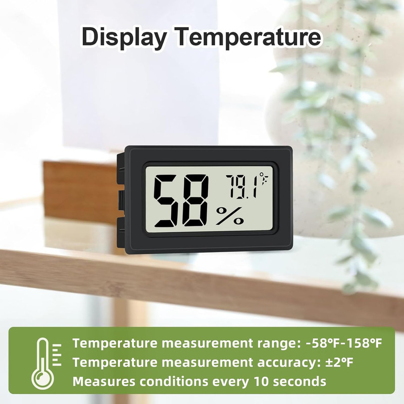 6 Pack Digital Thermometer Hygrometer Indoor Temperature Humidity Meter LCD gallery