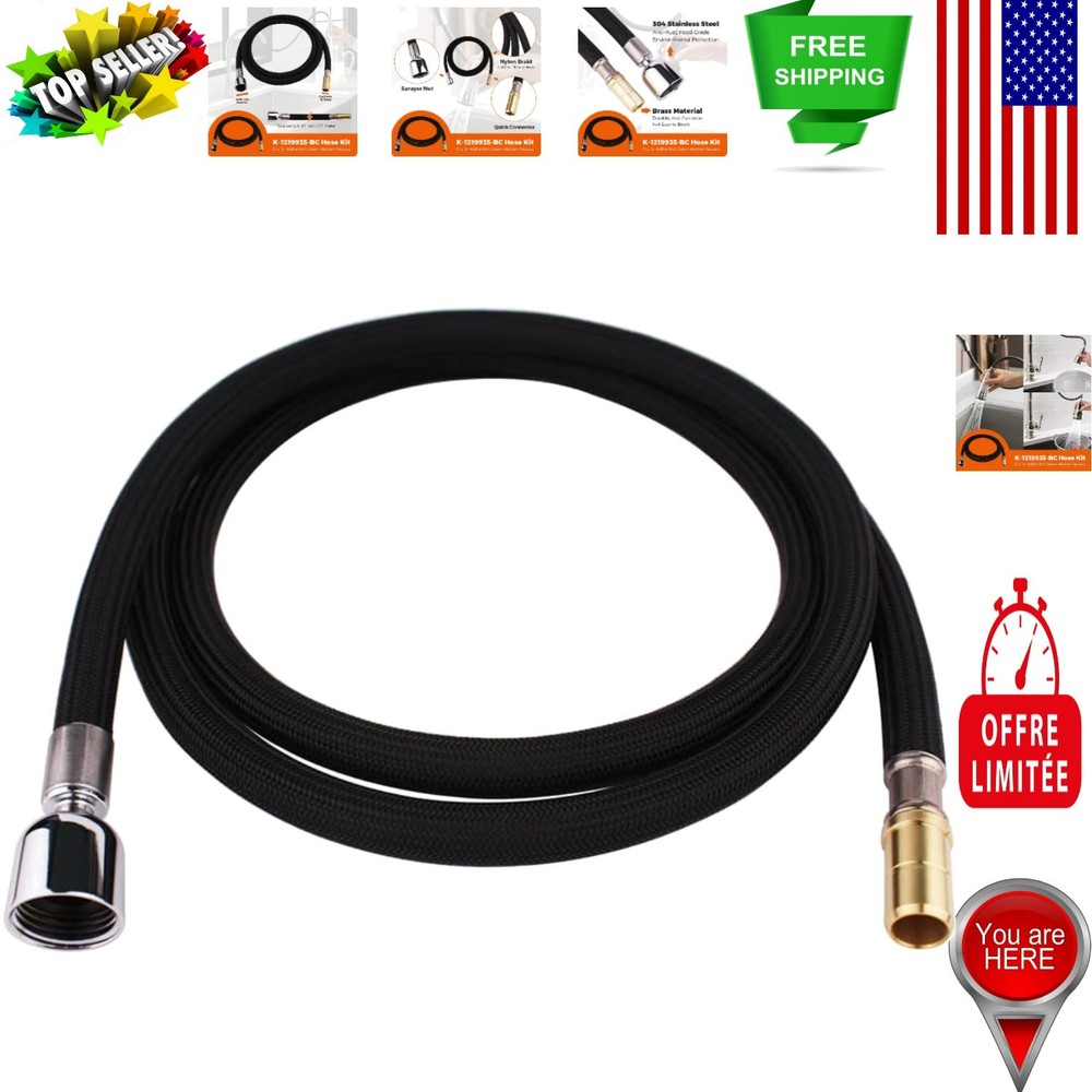 Easy-Install 67-Inch Bright Chrome Hose for Kohler Faucets – Quality Guaranteed
