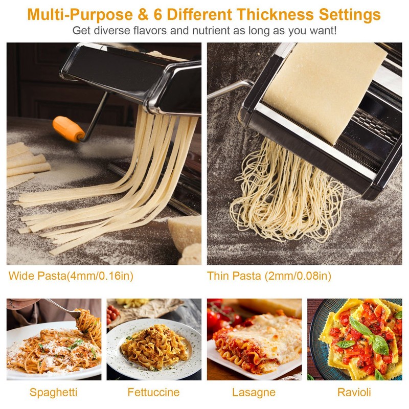 Pasta Maker Machine Roller Cutter Noodle Makers for Spaghetti/Ravioli/Fettuccine gallery