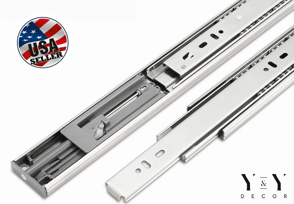 10 Pair 12"-24" Soft Close Drawer Slides Ball Bearing Full Extension Value Pack gallery