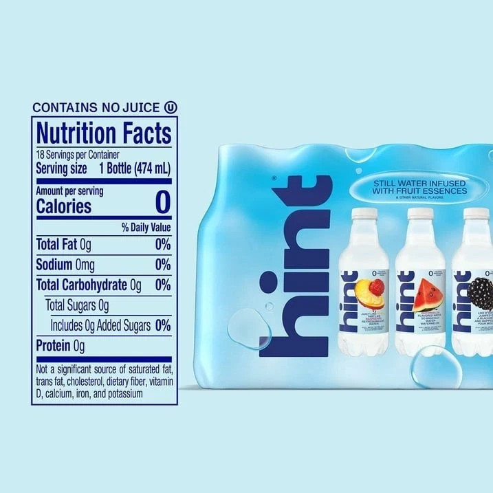 Hint Flavored Water Variety Pack 16 fl. oz., 18 pk. gallery