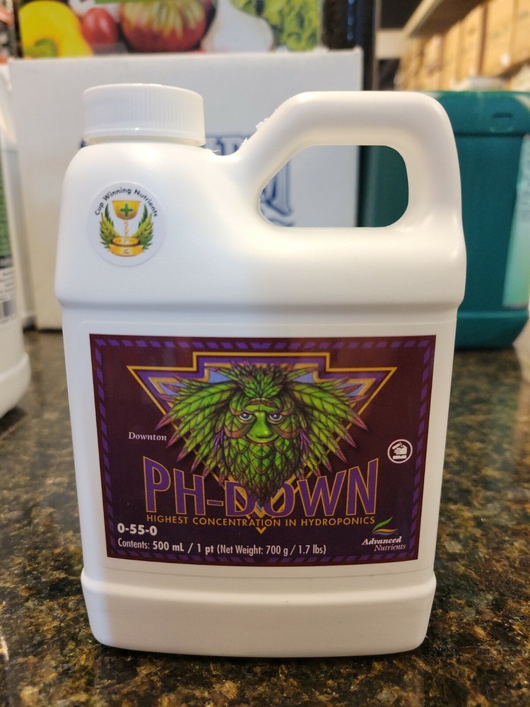 Advanced Nutrients - Ph Down - 500 Ml lowers ph level 0-55-0 concentrated liquid