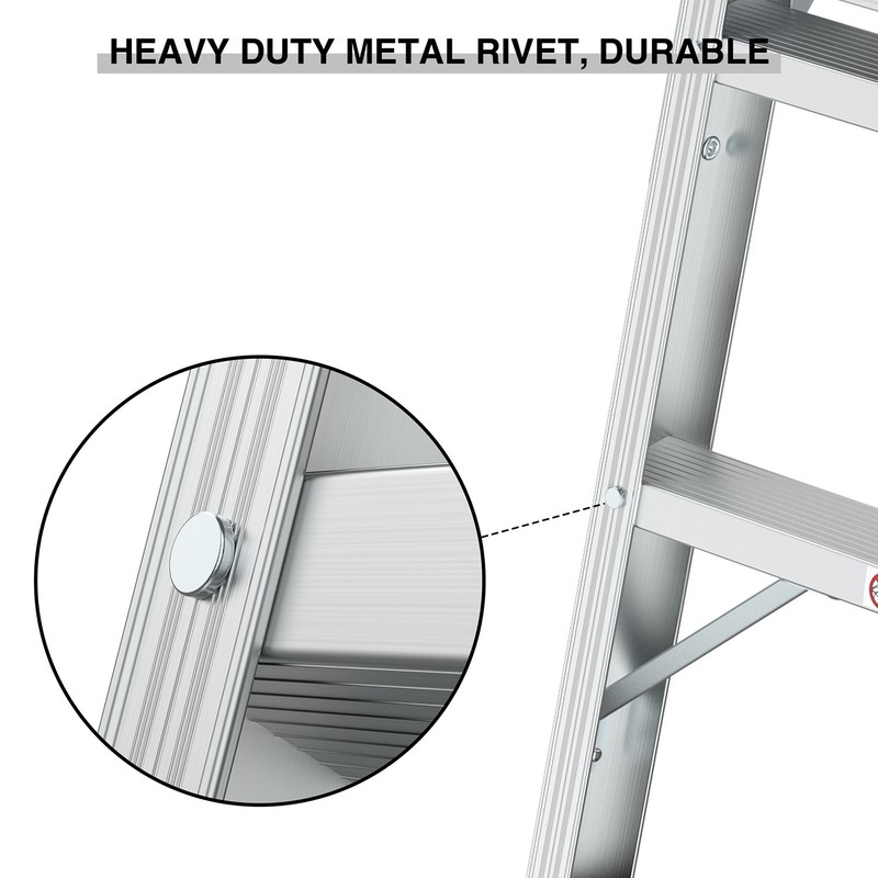 Work Platform Aluminum Portable Bench Folding Ladder Capacity 225 LBS 40" gallery