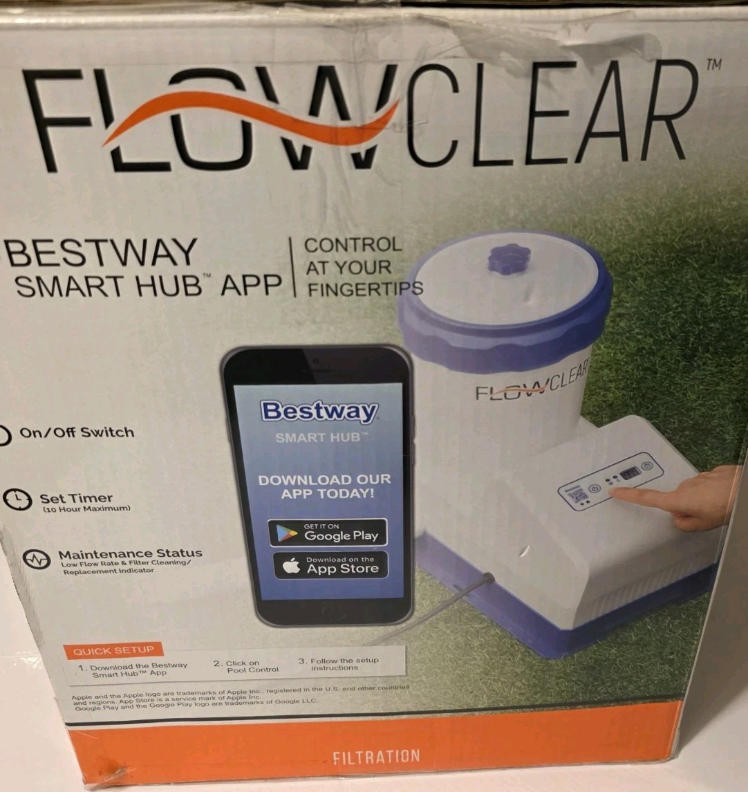 Flowclear 2000 Gal Smart Touch Wifi Above-Ground Pool Pump gallery