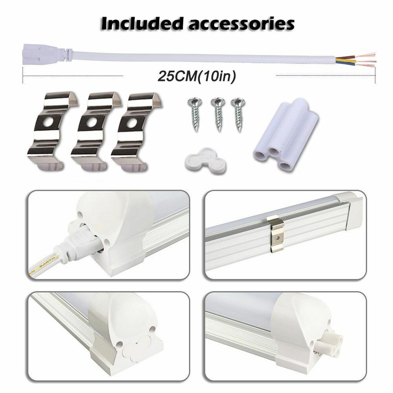 2FT 4FT 6FT 8FT V Shape Integrated LED Tube Light Double Side Cooler Door Lights gallery