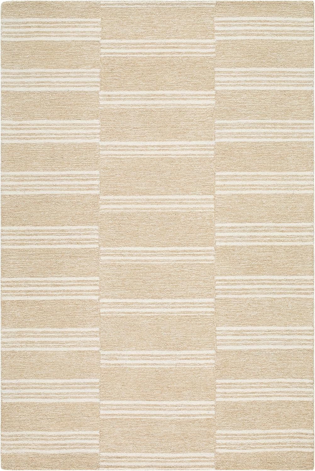 New Hand Tufted 100% Wool Rug Color Beige Handmade Luxury Design Area Carpet Rug gallery