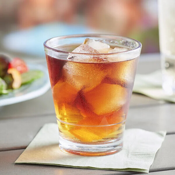 Choice SAN Plastic Double Rocks Old Fashioned Glass -24/Case (select size below) gallery