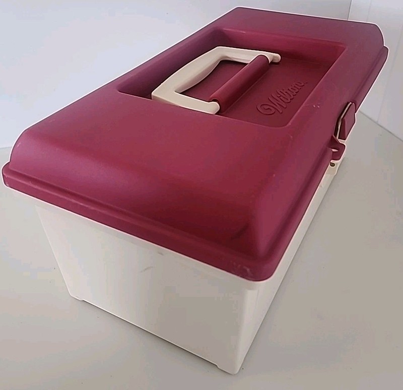 Wilton Cake Decorating Tool Caddy with Large Lot of Supplies gallery