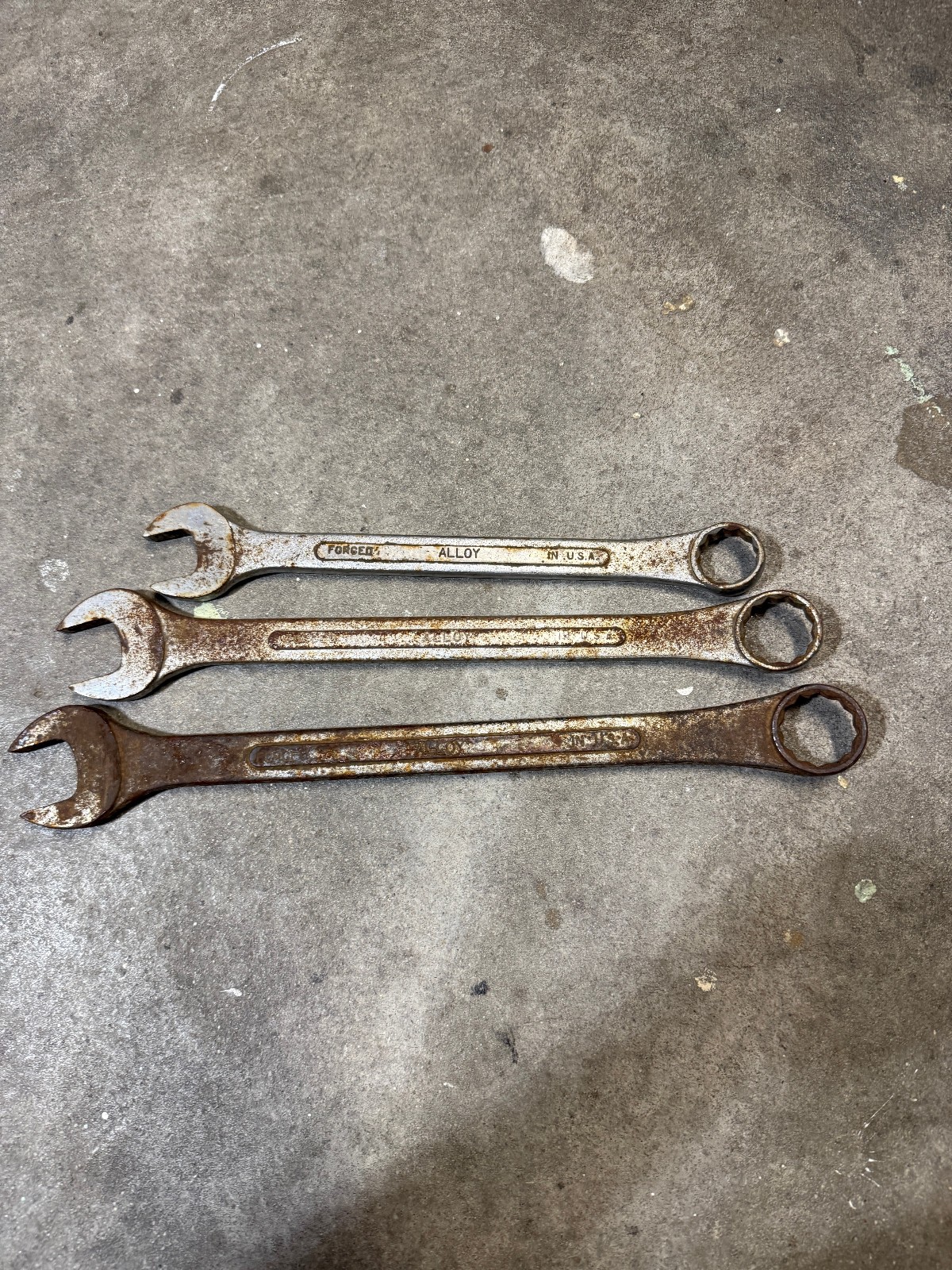 S-K TOOLS COMBINATION WRENCH LOT C-32 C-34 C-28 Made in USA 7/8" 1" 1 1/16" gallery