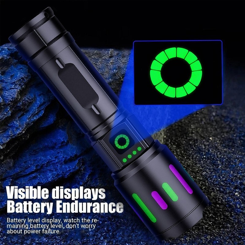 Rechargeable Work Light Mechanic Flashlight Lamp Magnetic Base Phone Power Bank gallery