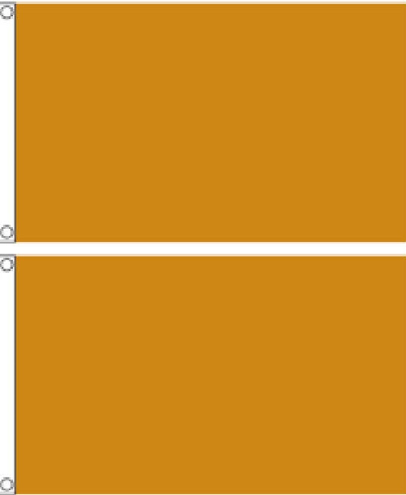 (2 pack lot) 2x3 Gold Solid Plain Blank Color Flag 2'x3' Banner Grommets gallery