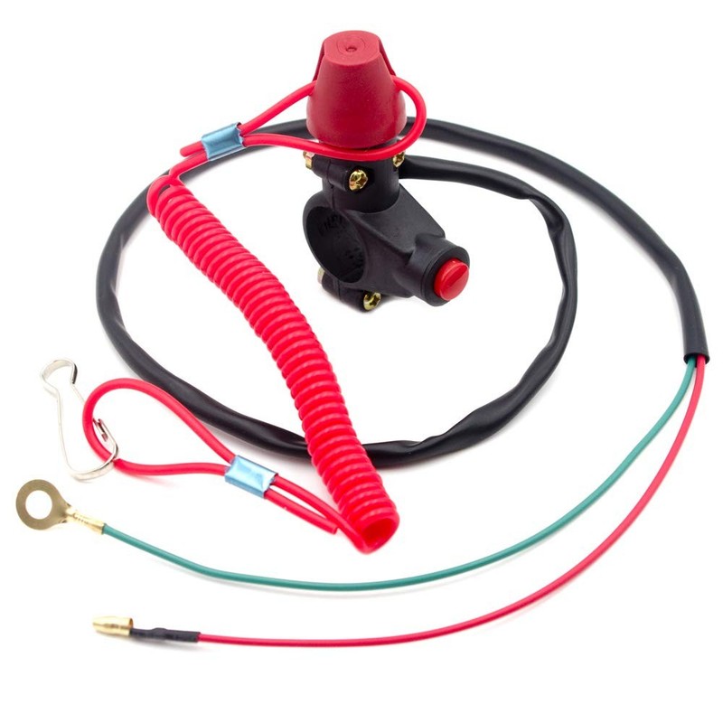 Royitay Kill Switch for 50cc 70cc 90cc 110cc 125cc 150cc 200cc 250cc ATV red gallery