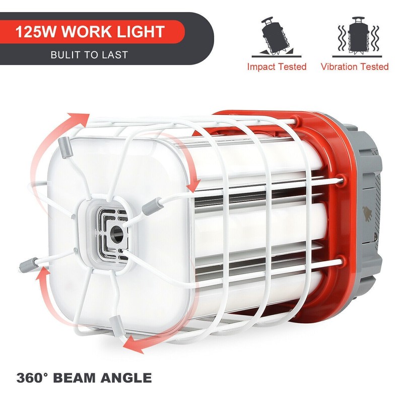 100W LED Temporary Work Light Linkable Hanging Construction Lighting AC110V~277V gallery