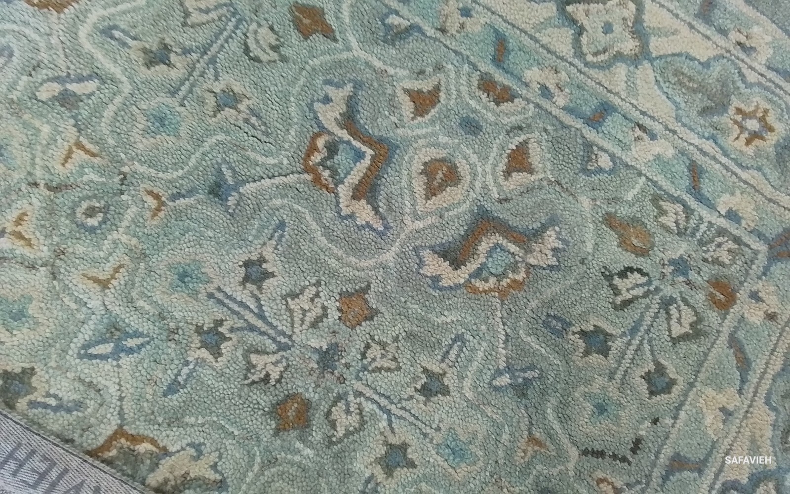 GREEN / IVORY 8'-0" x 10'-0" Back Stain Rug, Reduced Price 1172776069 HG227X-8 gallery