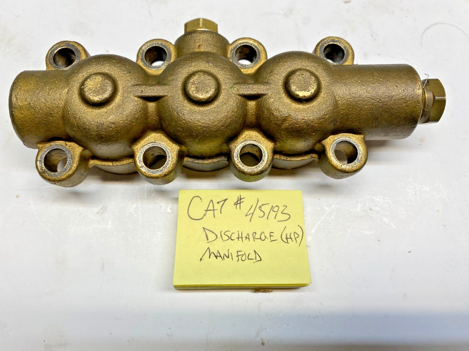 CAT PUMP 1EA. DISCHARGE MANIFOLD FOR 4SF PUMPS #45193 - USED 1EA. gallery