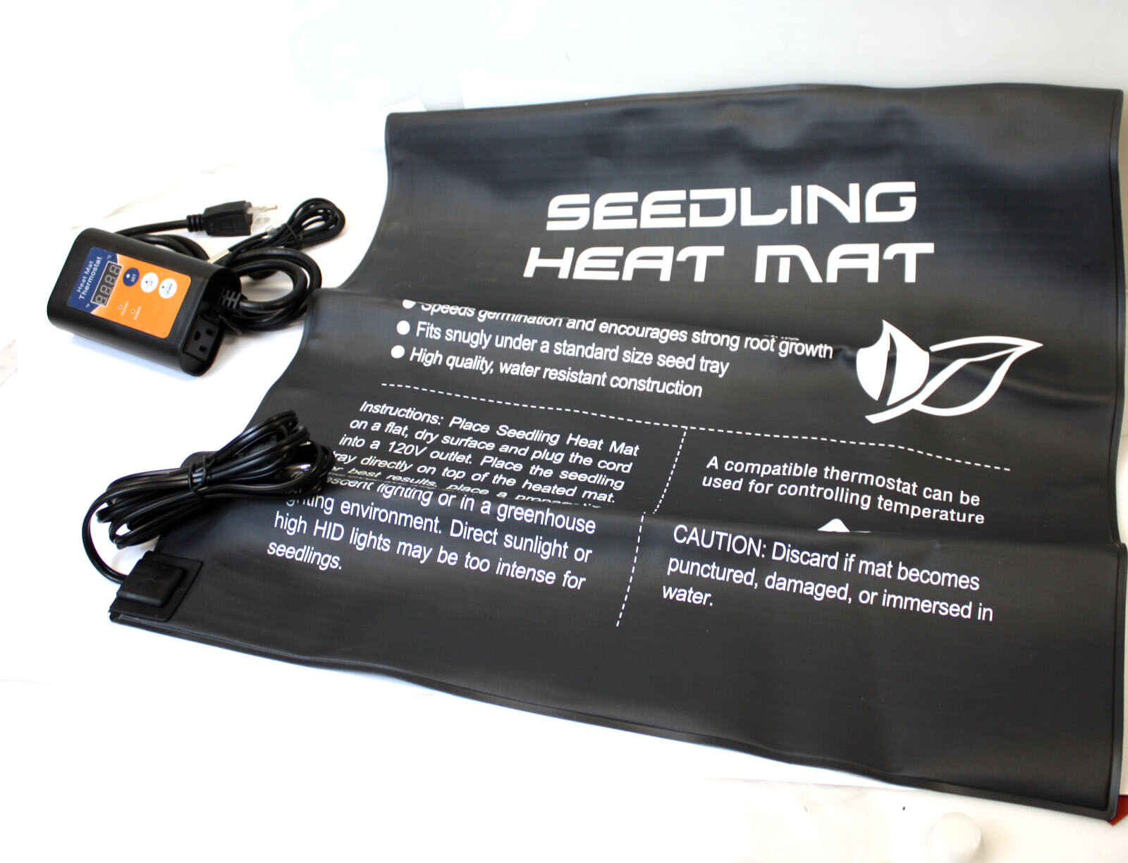 Hydro Seedling Heat Mat & Thermostat- Seed Starting 4 Germination, Propagation gallery