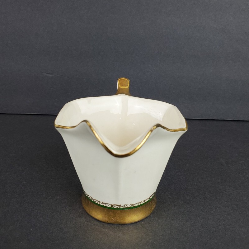 Vintage DEVON CHINA Creamer Guaranteed 22 Kt Gold Trim First Quality gallery
