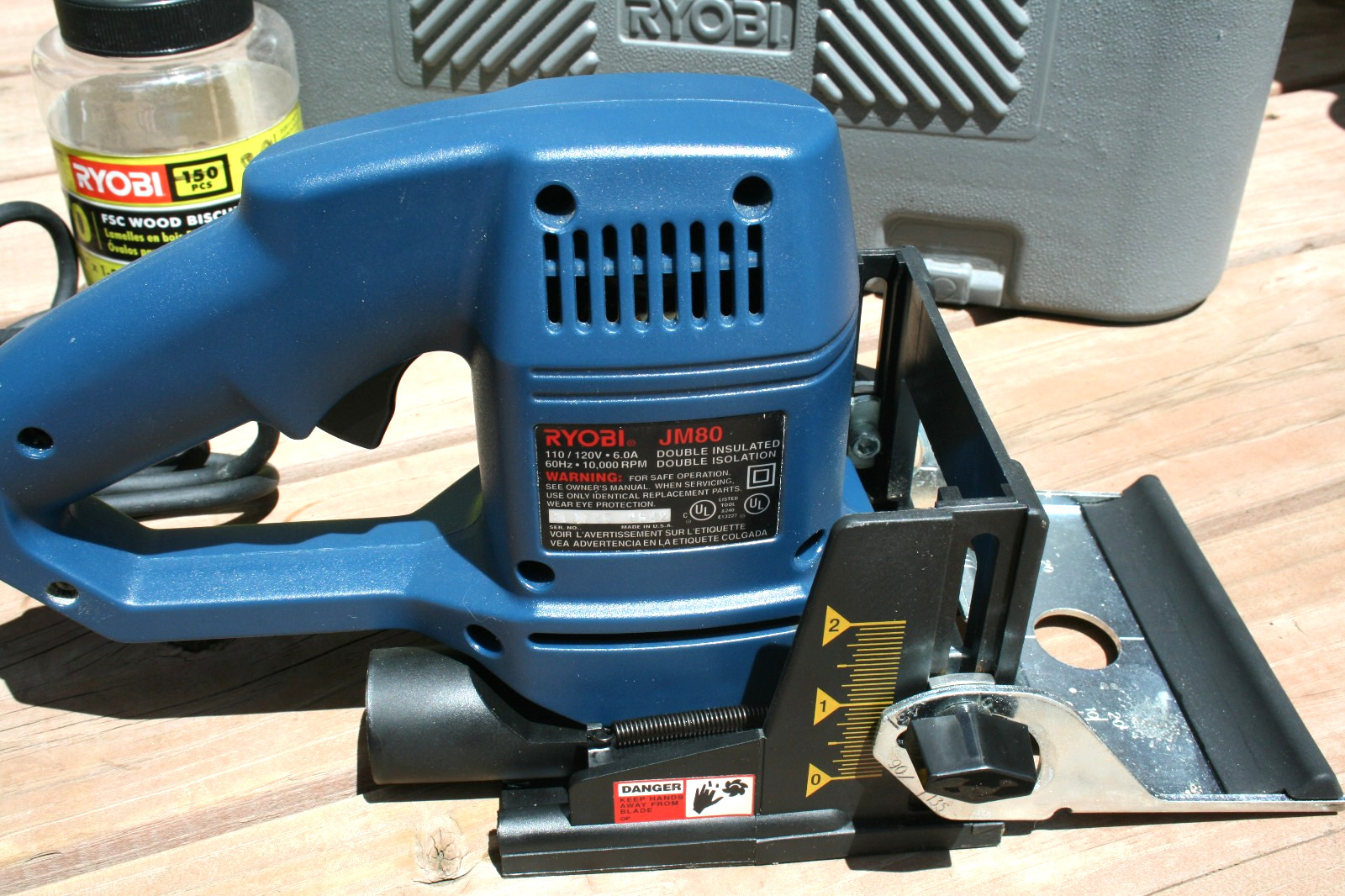 Ryobi JM80 Biscuit Joiner Tested & Works #0 (89 pc) and #10 (106 pc) Biscuits gallery