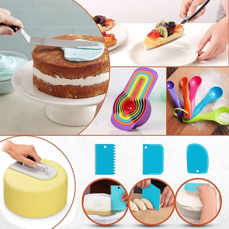 700pcs Cake Decorating Kit – Baking Supplies Icing Tips Tools Set gallery