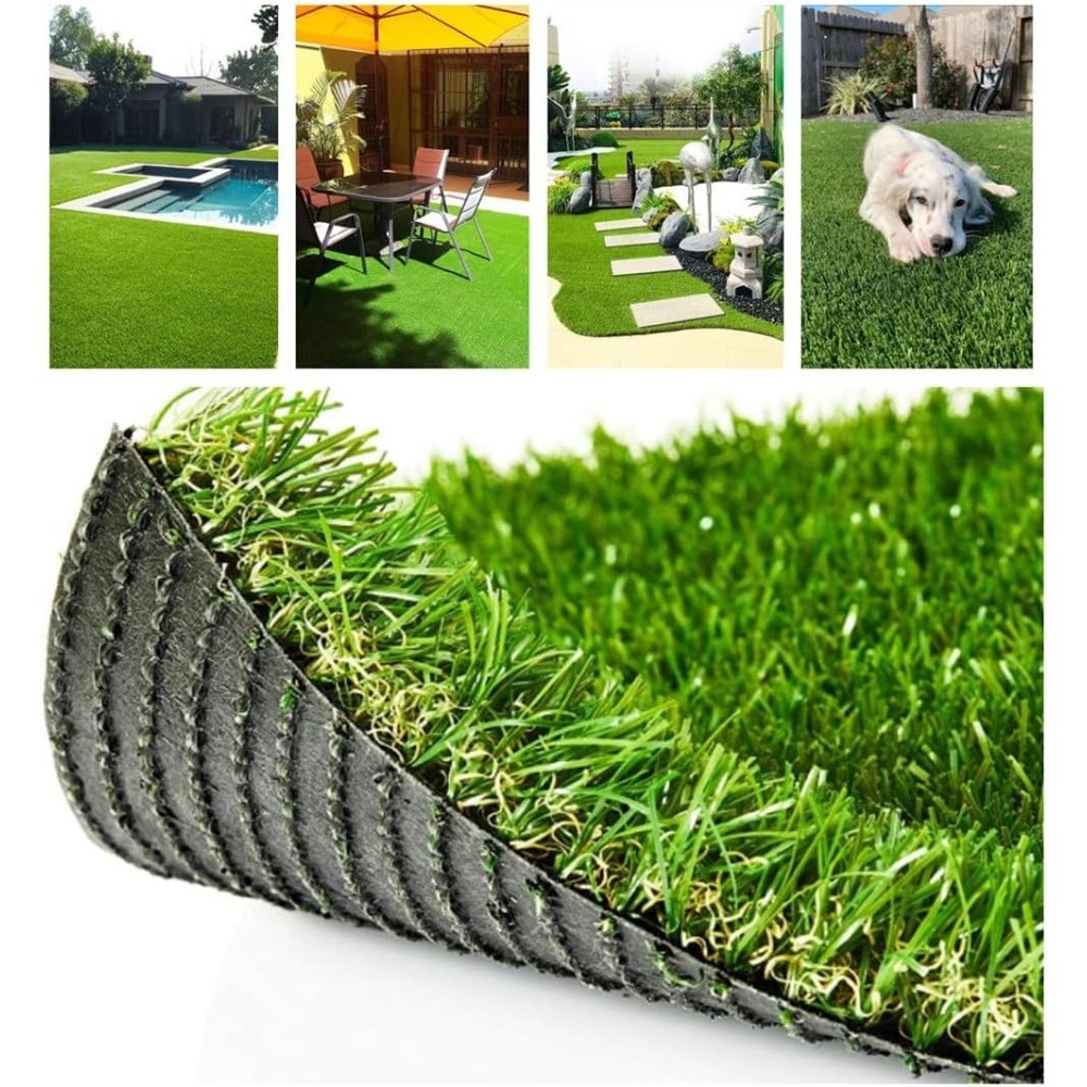3.3x5FT Pet Artificial Grass Rug Rubber Back Drainage Holes Garden Decor gallery