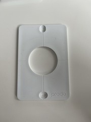 Prado Modern wall electrical outlet Plate Round rectangular