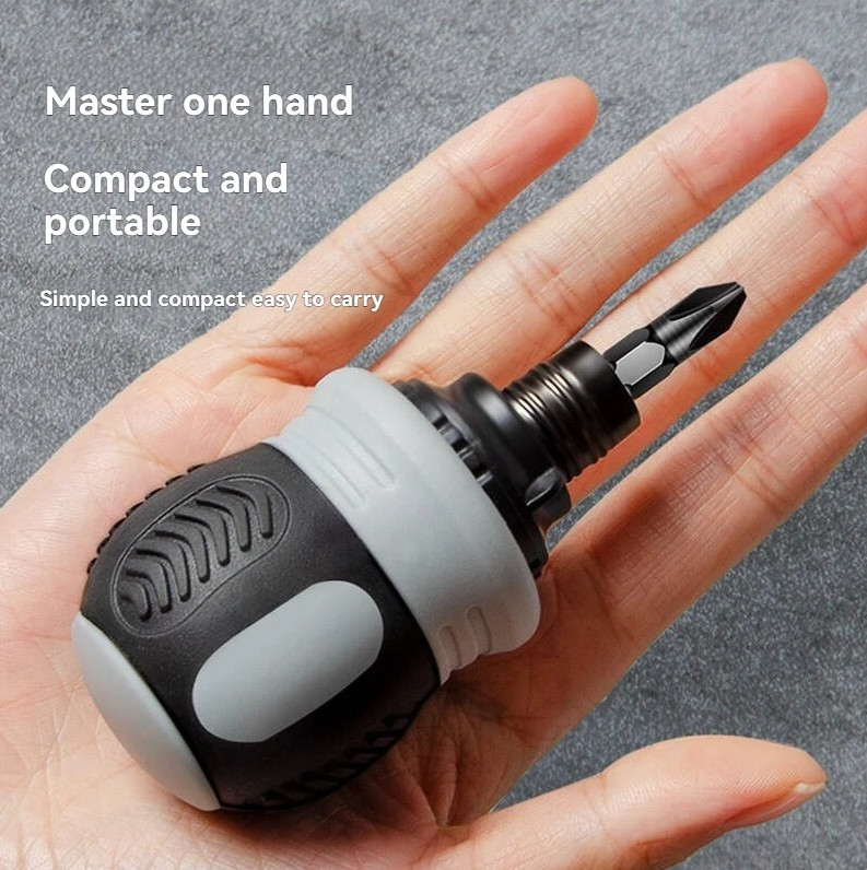 2pcs Mini Ratchet Screwdriver Set – Double-Head Short Handle Multi-Function Tool gallery
