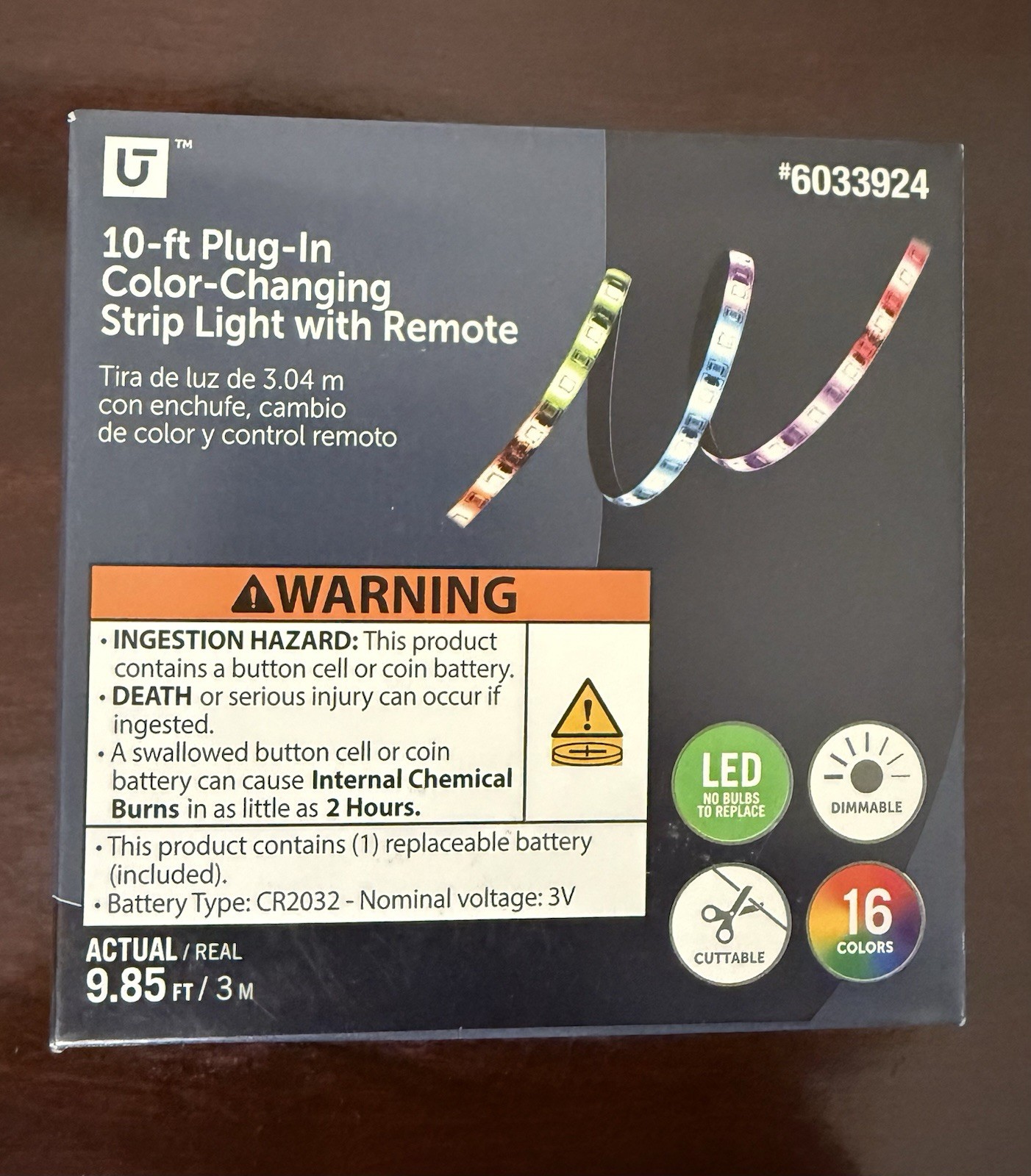 Utilitech 10ft USB RGB LED Light Strip Kit w/ Remote, Color Changing Dimmable gallery