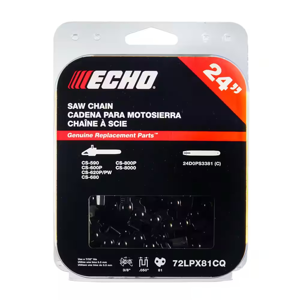 24 In. 72LPX Chisel Chainsaw Chain with 81 Drive Links Used with 24D0PS3881C Ch gallery