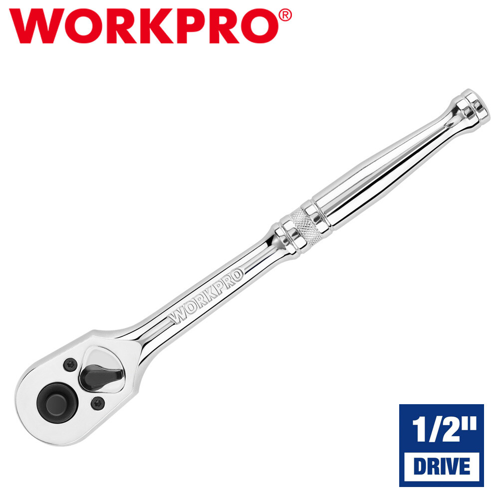 WORKPRO 1/2" Drive Ratchet Handle 72-Tooth Quick-Release Reversible Ratchet Sets gallery