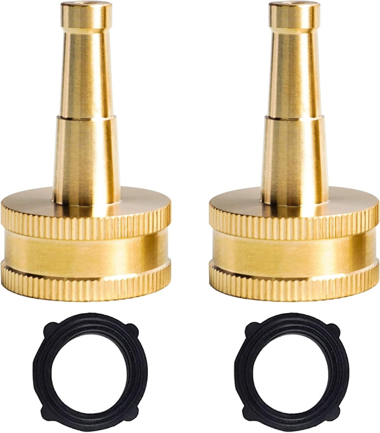 Hourleey 2Pack 2" Jet Sweeper Brass Nozzle for Garden Hose, Heavy Duty Water gallery