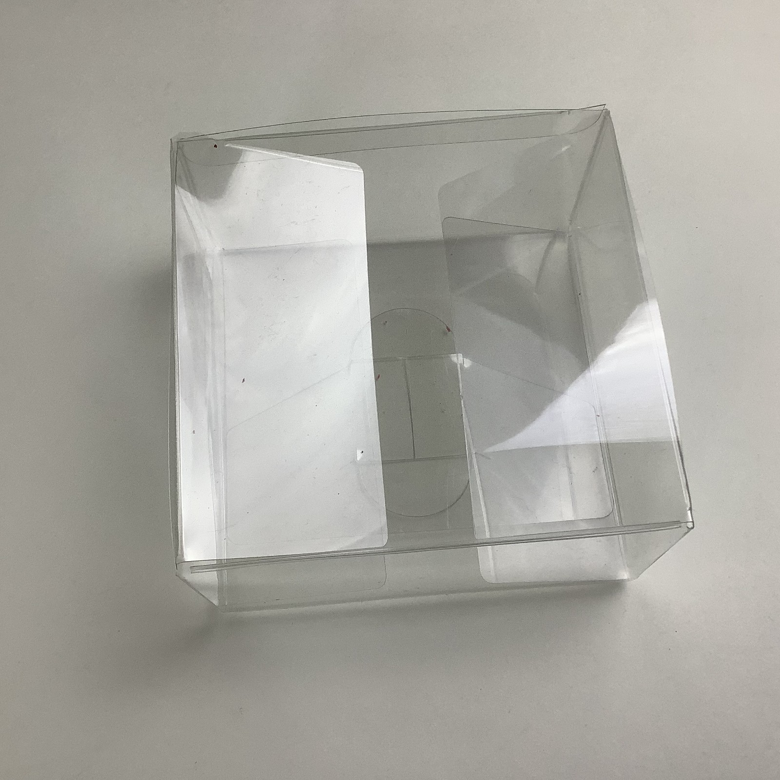 Clear Vinyl Gift/Candy/Party Favor Boxes - 4"x4"x2" - Pack of 12 pcs - gallery